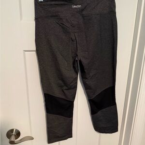Calvin Klein Charcoal and Black Leggings